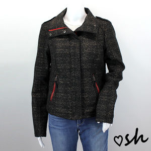 |Free People| We The Free Leopard Moto Jacket Sz 6